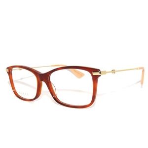 Gucci 0513O 003 54 0513 Light Havana Gold Eyeglasses GG0513O